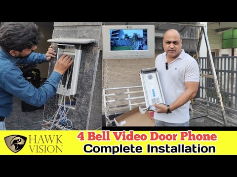 Hawk vision 4 Bell video door phone complete Installation |