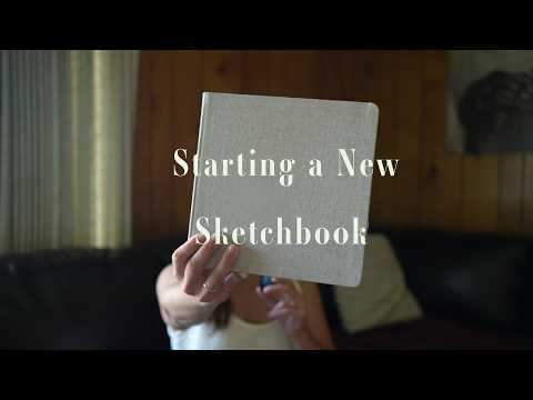 First Page of a New Sketchbook | Sketching in Oil Paint | Art Vlog 35