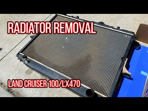 Easiest way to remove the radiator in a Land Cruiser 100 series Lexus LX470