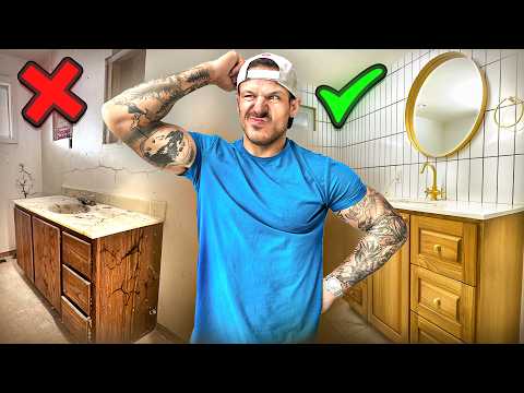 60 yr Old bathroom Transformation (Start-to-Finish)