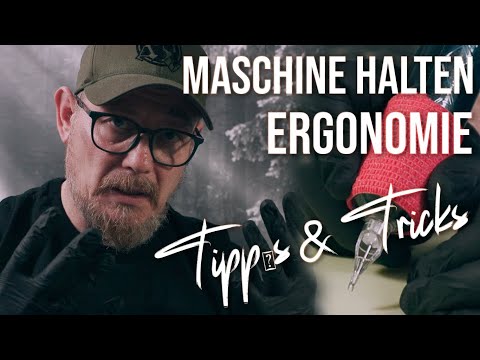 Tattoo, der richtige Winkel, Ergonomie, Tipps für Lange Linien.