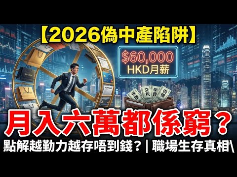 【月入$60,000都係窮？】偽中產陷阱 | 點解越勤力越存唔到錢 | 職場生存真相 #中產 #偽中產 #理財 #職場 #財務自由 #打工仔 #窮忙 #人生公司