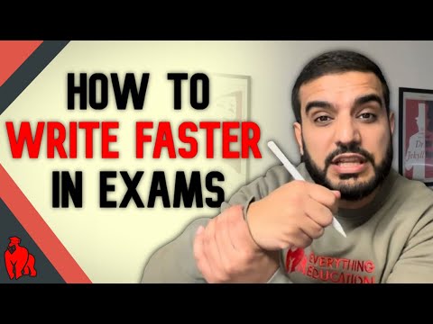 How To Write Fast So You ALWAYS Finish The Exam