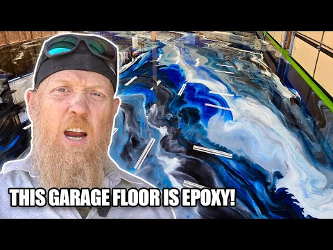 How To Achieve a Stunning 3D Blue Marble Epoxy Garage Floor