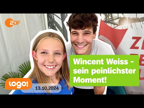 Kinderreporterin Dahlia trifft Wincent Weiss | logo! Nachrichten vom 13.10.2024