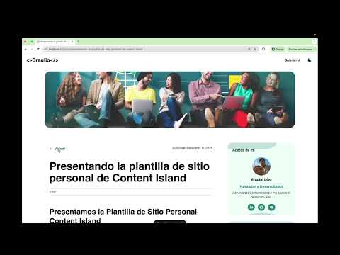 Cómo generar tu sitio personal con Astro y Content Island (plantilla completa)