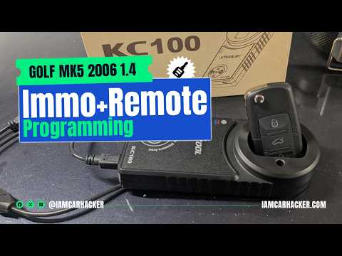 Key programming Volkswagen Golf MK5 2006 | Immobilizer and remote programming | XTool D8s + KC100
