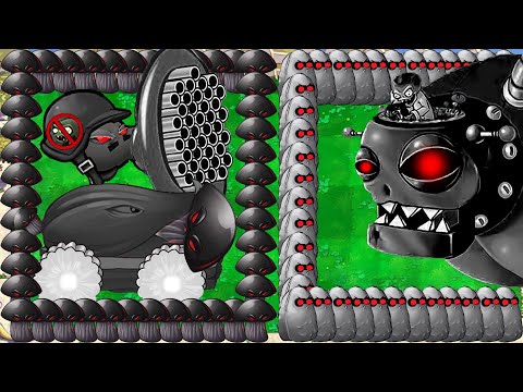 Doom Gatling Peashooter X Doom Cob Cannon vs Doom Shroom Nut vs Dr.Zomboss - Plants vs Zombies Hack