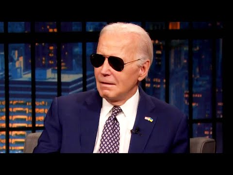President Biden Stops by 'Late Night with Seth Meyers'