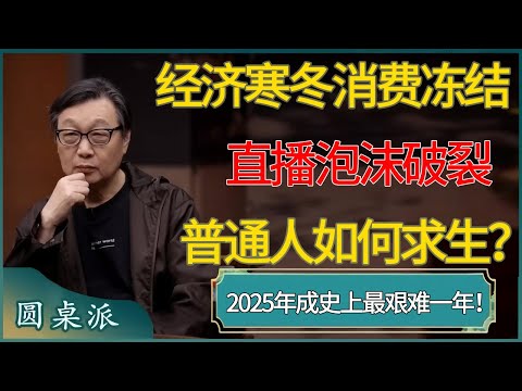 ​​2025年或成史上最艰难一年！消费冻结、直播泡沫破裂，经济寒冬中普通人如何求生？ #窦文涛 #梁文道 #马未都 #周轶君 #马家辉 #许子东 #圆桌派  #圆桌派第八季