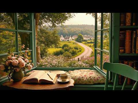 Quiet Room by a Winding Road | Peaceful Cafe Ambience with Soft Jazz Piano for Deep Relaxation