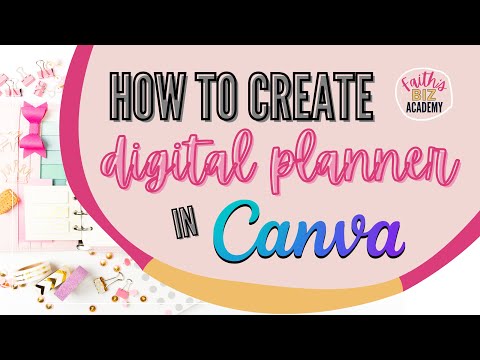 How to create simple digital planner in Canva (with hyperlinked tabs!)