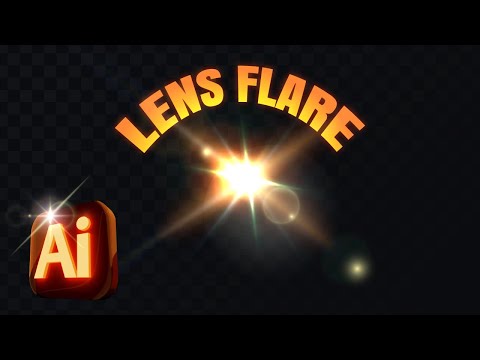 How To Create Lens Flare Effect In Adobe Illustrator. Quick and Easy Tutorial.