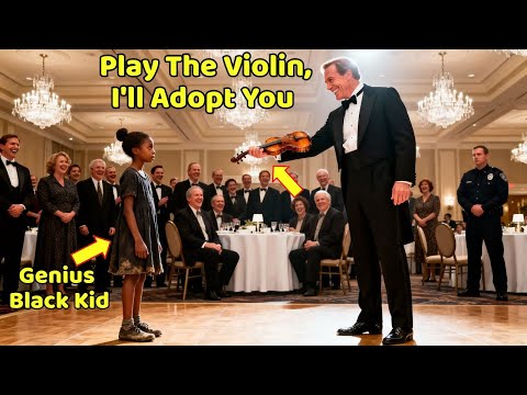 Millionaire Mocked Orphaned Black Girl: 'Play Violin, I'll Adopt You' — She Played, He Cried Loudly!