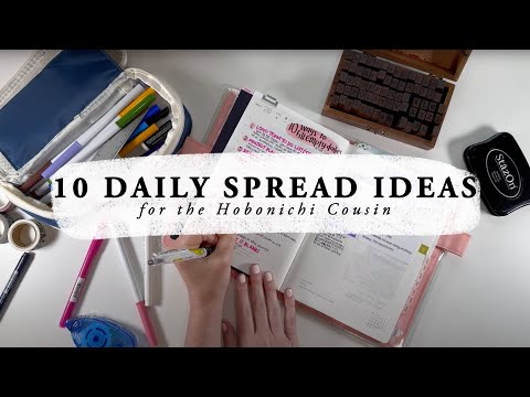 Hobonichi Cousin // 10 Daily Spread Ideas