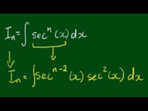 Reduction Formula for Integral of ∫sec^n(x)dx