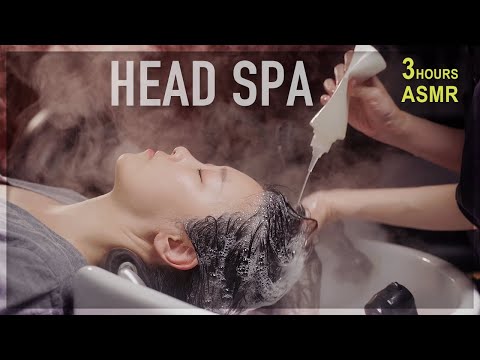 ASMR 😪 Head Spa and Scalp Massage for Your Deep Sleep. 3h compilation