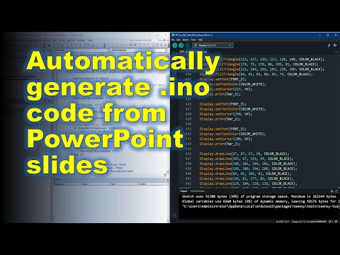 Code generator: PowerPoint to .ino