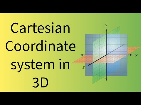 Cartesian Coordinate System in 3D, Distance Formula, Section Formula