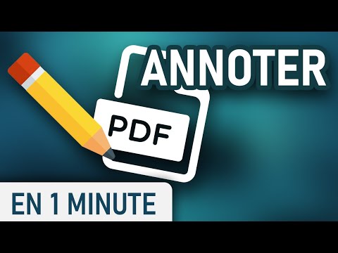 Annoter un fichier PDF
