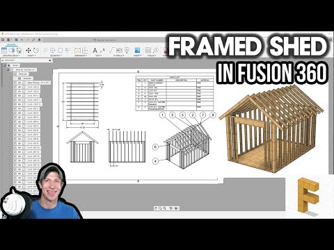 Modeling a FRAMED SHED in Autodesk Fusion 360