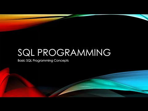 SQL Training Programming Basics