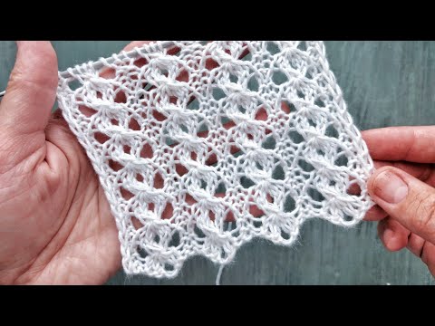 Chic openwork pattern for knitting a summer top, sundress, cardigan