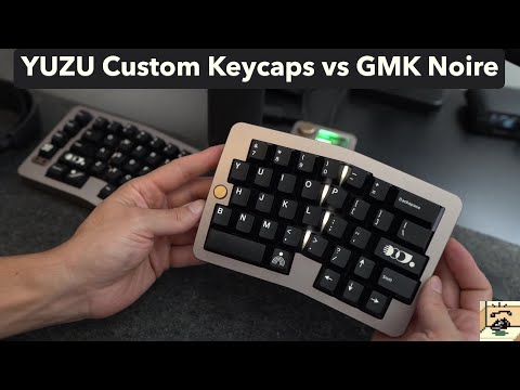 Yuzu Custom Keycaps ($70) Vs GMK Noire ($200+) - Keycap Comparison