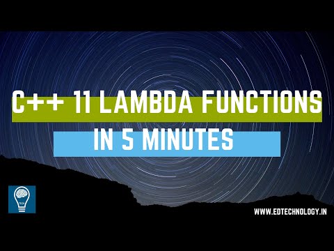 C++ LAMBDA SYNTAX | C++ 11/14 FEATURES| BENEFITS OF USING LAMBDA  FUNCTION| C/C++ Lectures
