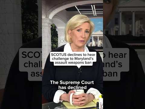 SCOTUS declines to hear challenge to Maryland's assault weapons ban