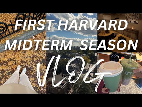HELAINE at HARVARD ep 3 📚 first MIDTERM WEEK, lots of studying, productive, watch for motivation