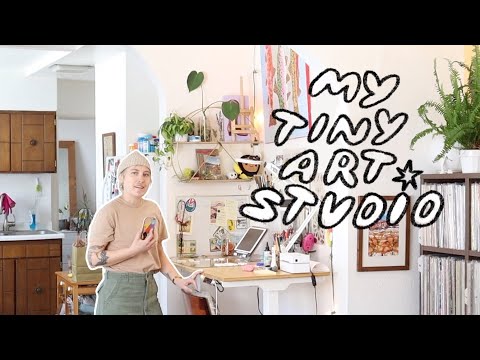 art studio tour ✿ workspace in my 1bd apartment