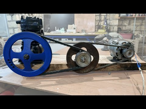 Incredibly, the compressor is running on a weak motor.