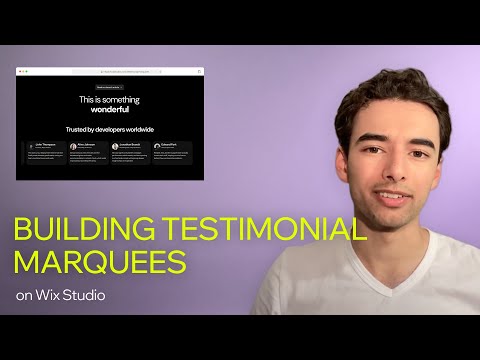 Create an infinite testimonial marquee with a seamless loop | Wix Studio