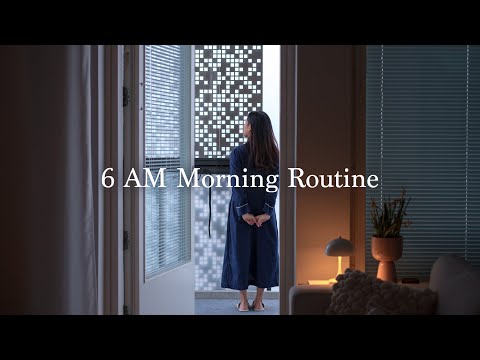 6 AM Morning Routine I Calm and Productive I Yoga, coffee and self-care I Slow living