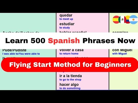Learn 500 Spanish Phrases - The Most Spanish You Will Learn in One Video