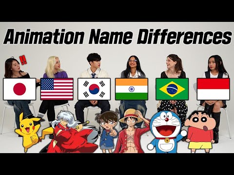 Japanese was shocked by Animation Name Differences Around The World |India, Brazil, US, Indonesia