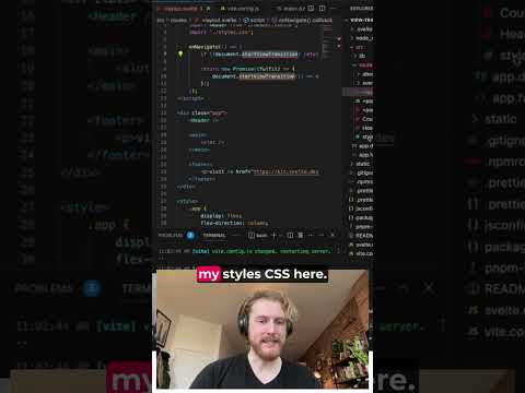 💨 One Line Page Transitions in SvelteKit 🤯