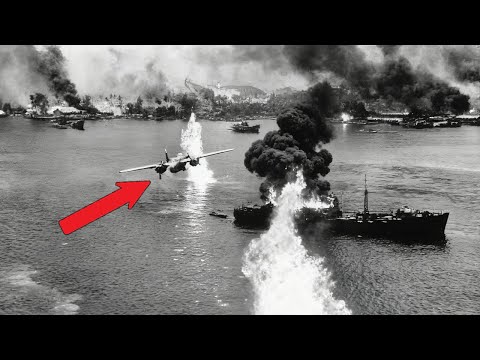 全體上司禁止他進行50英尺的「自殺式衝刺」——直到他在15分鐘內摧毀了8艘日本艦船後，驚人過程展現B-25最瘋狂用法...