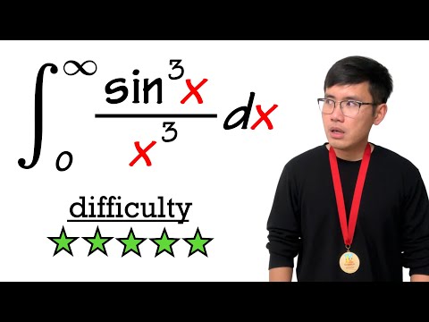 Using Feynman's technique TWICE! (the integral of sin^3(x)/x^3 from 0 to inf)