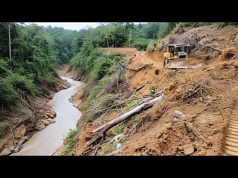 Insane CAT D6R XL Bulldozer Builds Mountain Road in Minutes | Heavy Equipment Power!