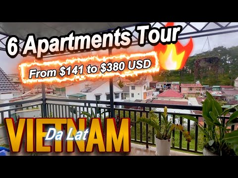Da Lat, VIETNAM - 6 Apartments Tour from $141 to $380 USD