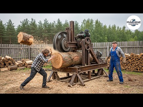 25 Jaw-Dropping Firewood Processors in Action | Dangerous Homemade Wood Cutting Machines #29