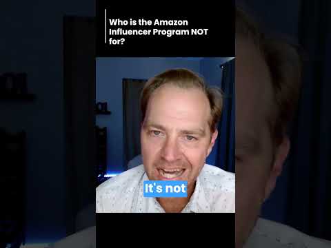 Who is the Amazon Influencer Program NOT for? #shorts