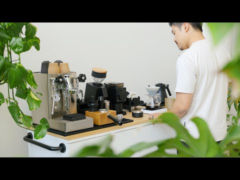 Coffee Bar Tour – DIY Coffee Cart, Espresso &amp; Pour Over Setup