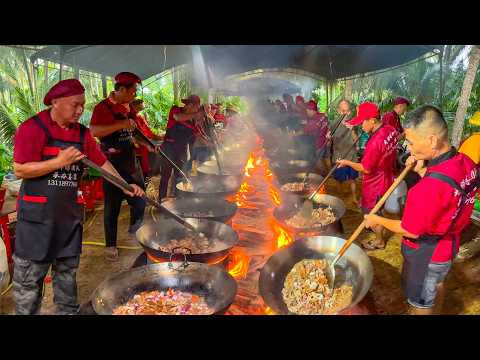 Amazing wedding banquet preparation in rural Hainan, China, 16 dishes for 1,398 yuan!
