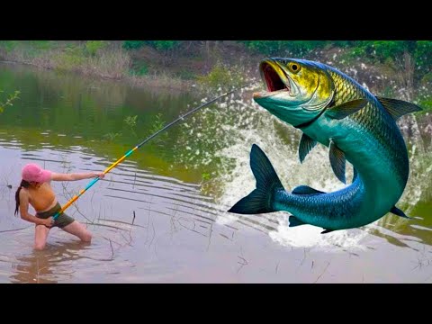 美女遭遇天價釣費！ 500塊一小時釣食人魚，沒想到這魚的牙齒長的如此兇猛！【女钓友微微】