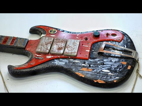 50 Years In The Attic - Abandoned Monster Electric Guitar Restoration And Repair