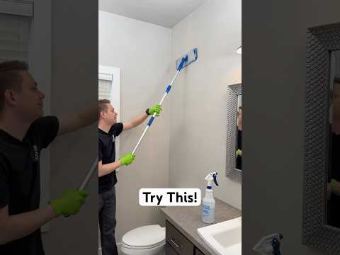 How To Remove Sticky Hairspray Residue In Your Bathroom #howto #cleaning #cleaningtips