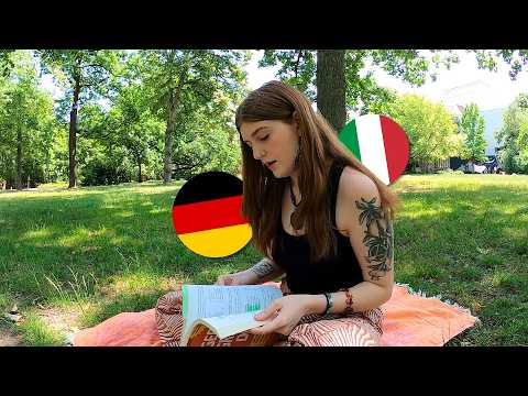 studying italian & german bc i'm locked out of my apartment 🤠